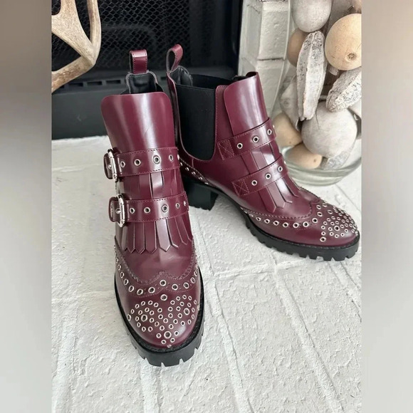 Red Valentino Ankle leather boots size 37 - Picture 1 of 11